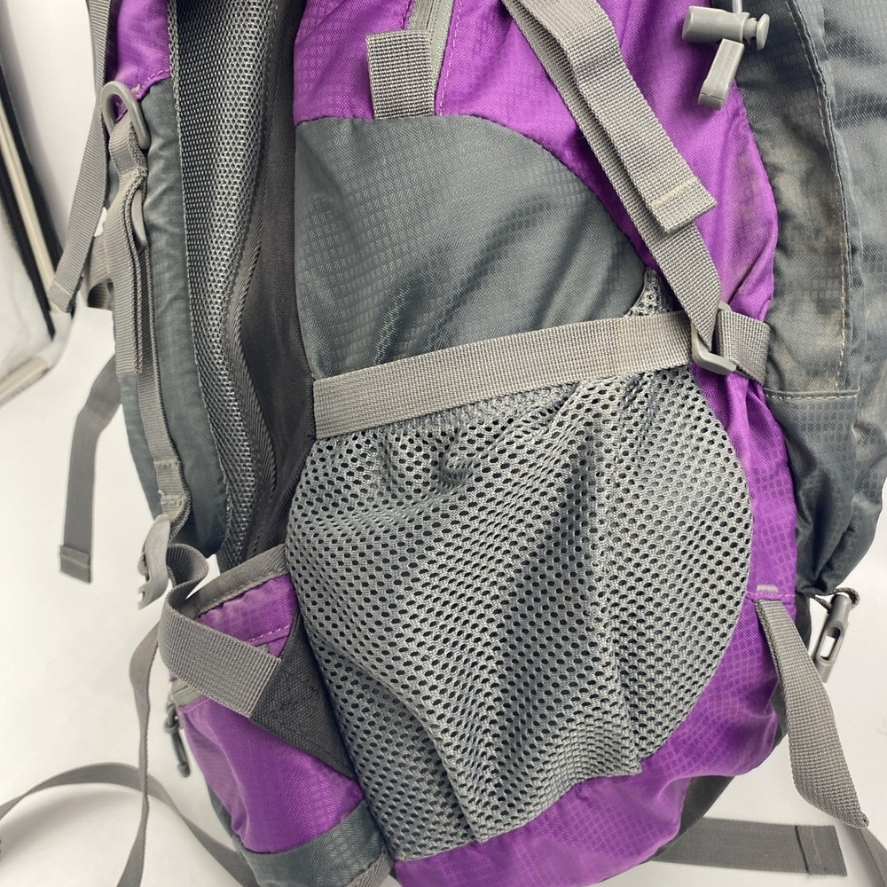 OutdoorMaster Hiking Backpacking 50L‎ Travel Carry-On Waterproof Cover Purple - Picture 9 of 16